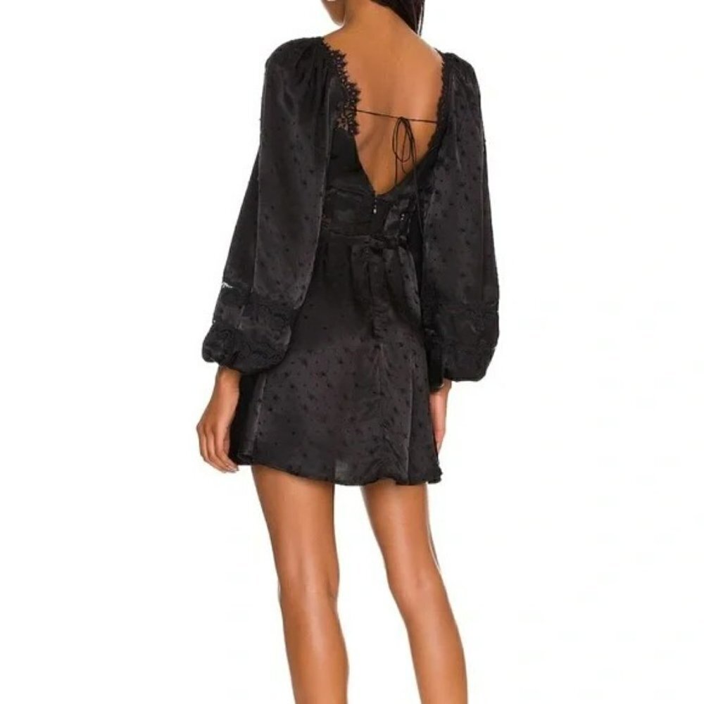 🍋 For Love and Lemons Natalie Dress in Black - Picture 3 of 16